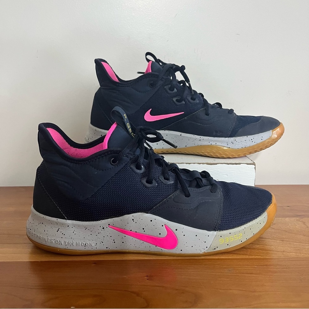 Nike Men's AO2607-401 Obsidian Pink Blast P. George Size 9.5 Basketball Shoes